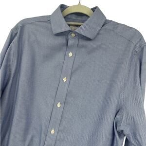 Charles Trywhitt Y2K Slim Mens Shirt 16.5x35 French Cuff Luxury Preppy Y2K Biz